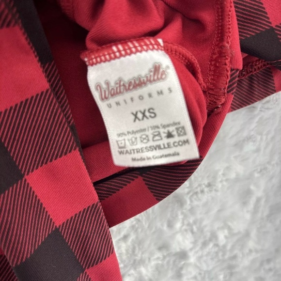 Waitressville Twin Peaks Red Plaid Crop Top Uniform Size XXS Halloween Cosplay - Picture 7 of 9
